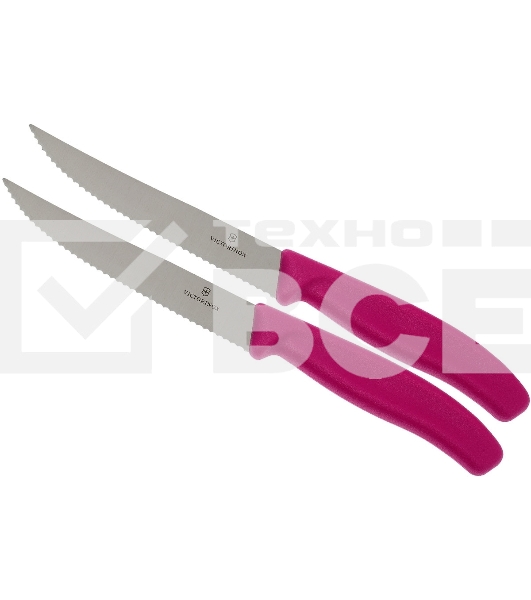 Набор ножей кухон. Victorinox Swiss Classic (6.7936.12L5B) компл.:2шт розовый блистер