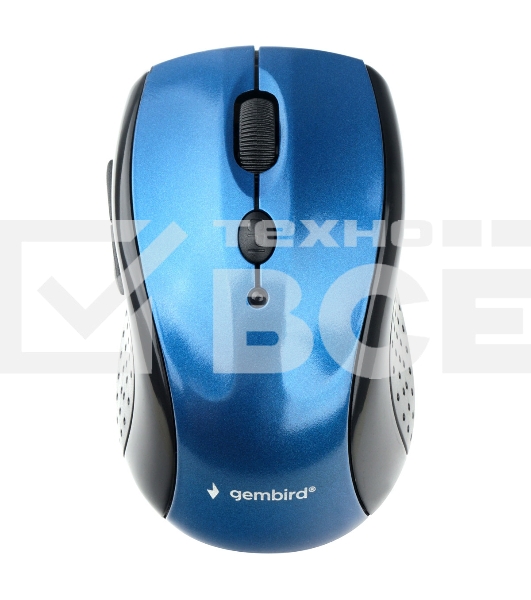 Мышь беспроводная Gembird MUSW-425 синий, 2400 dpi, радиоканал, USB, кнопки - 6