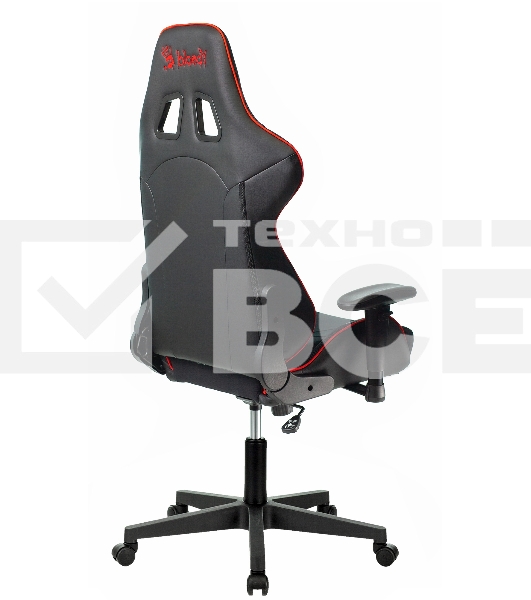 Кресло игровое A4Tech Bloody GC-400, черный/красный, крестовина пластик