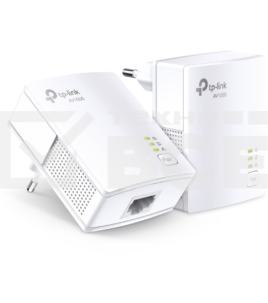 Сетевой адаптер TP-Link AV1000 Gigabit Powerline Starter KitSPEED: 1000 Mbps PowerlineSPEC: Broadcom CPU, HomePlug AV2, 1+1 Gigabit PortFEATURE: Plug and Play, tpPLC Utility, Pair for More SecurityKIT: 2× TL-PA7017'