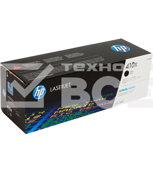 Картридж лазерный Hewlett-Packard HP 410X (CF410X) черный для LJ Pro M452/M477 6500 стр.