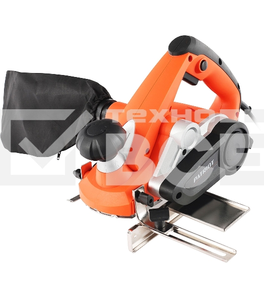 Рубанок электрический PATRIOT PL 850, мощность 900Вт, ширина строгания 82 мм, комплект для выборки четверти