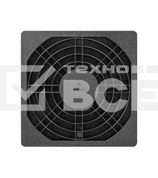 Решетка для вентилятора с фильтром 80х80 ExeGate EG-080PSFB (80x80 мм, пластиковая, квадратная, с пылевым фильтром, черная)