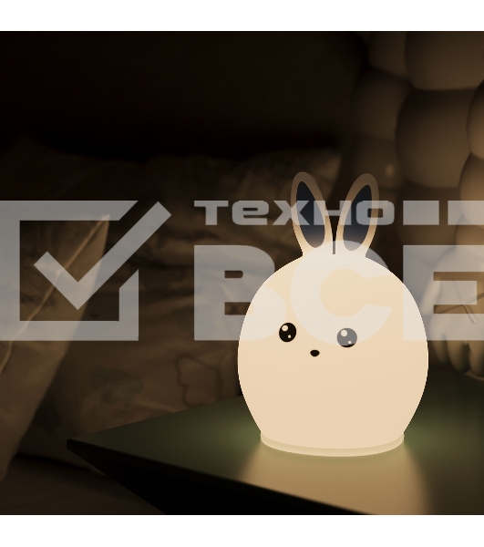 Ночник Gauss NN301 кролик белый