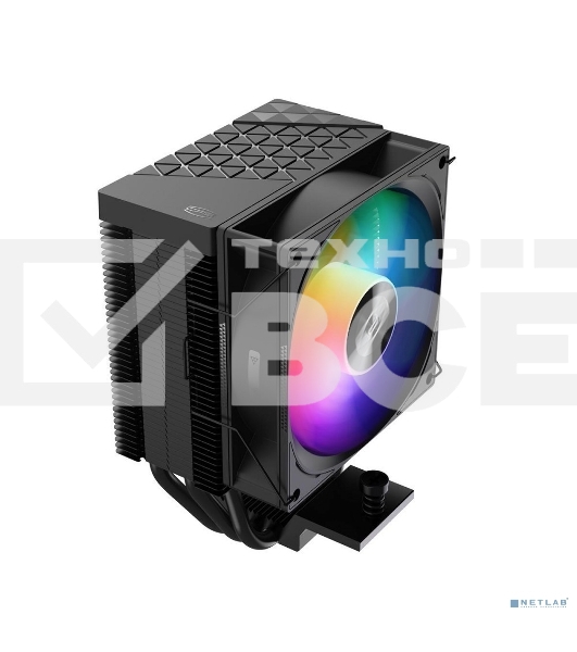 Кулер для процессора PCCooler R300 ARGB BK черный 92мм алюминий+медь 2200rpm 30db 4-pin 150W 133мм