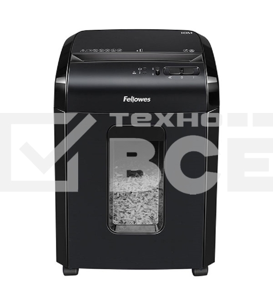Шредер Fellowes Powershred 10M FS-4630601{DIN P-5, 2х15мм, 10лст., 19лтр., Safety Lock}, с микрорезкой