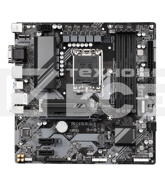 Материнская плата Gigabyte B760M DS3H, LGA 1700, Intel B760, 4xDDR5, 4xSATA, 2xM.2, 1xPCIe 4.0 x16, 2xPCIe x1, 1xHDMI, 1xVGA, 2xDP, 1x 2.5Gb LAN, 3xUSB-A 3.2 Gen 1, 1xUSB-C 3.2 Gen 2, 2xUSB-A 2.0, 3x3.5 мм, 7.1, mATX