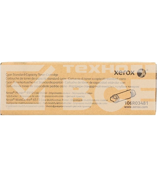Картридж лазерный Xerox 106R03481 голубой для Phaser 6510/WorkCentre 6515 1000 стр.(Channels)