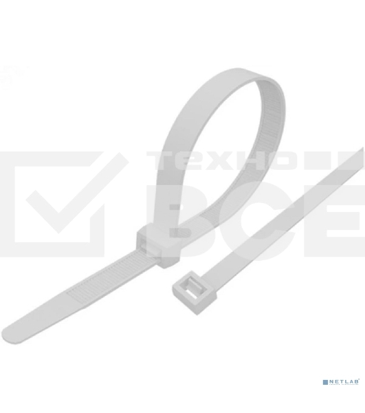 Стяжка нейлоновая морозостойкая Rexant 200x3,6 мм, белая (100 шт/уп)