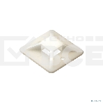 Самоклеющаяся площадка для крепления стяжек ExeGate EX293143RUS STM2525W-100 (25х25 мм, halogen free, -40°C - +85°C, белая, 100 шт), фото4