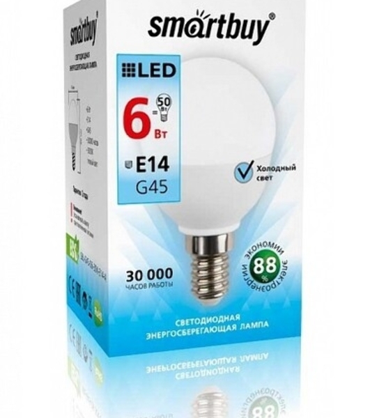 Светодиодная (LED) лампа Smartbuy-P45-05W/4000/E14