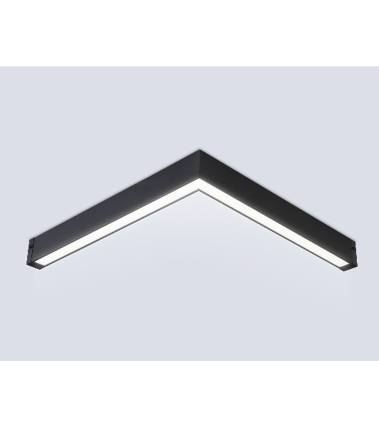 Светильник светодиодный угловой для шинопровода Magnetic Ambrella light GL1299 BK черный IP20 24W 3000K-6400K 220V 120° 342*367*42 (Без ПДУ)