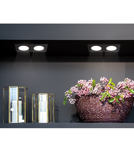 Светильник Ambrella light TN51827/2 BK черный GX53/2 max 15W 215*110*39