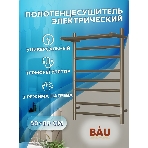 Полотенцесушитель электрический с полкой BAU Stil Shelf 50х80, 7 планок, универсальный, антикварная, фото10