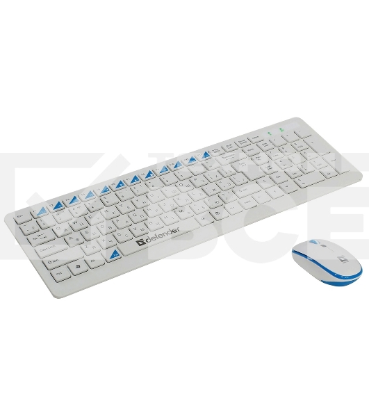 Клавиатура + мышь Defender Skyline 895 Nano W (Белый) Кл:104, 1000/1500/2000dpi