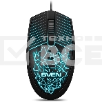 Мышь проводная SVEN RX-70 черный, 1200 dpi, USB, кнопки - 3, фото8