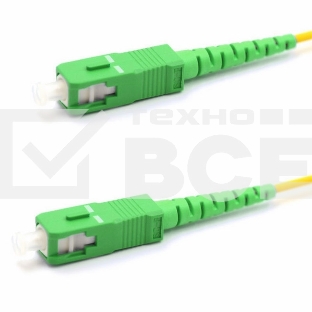 Патч-корд оптический соединительный (SM), 9/125 (OS2), SC/APC-SC/APC, (Simplex), LSZH, 1м