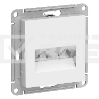 РОЗЕТКА двойная компьютерная RJ45+RJ45, кат.5E, механизм, БЕЛЫЙ