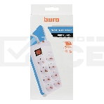 Сетевой фильтр Buro 800SH-3-W 3м (8 розеток) белый (коробка), фото5