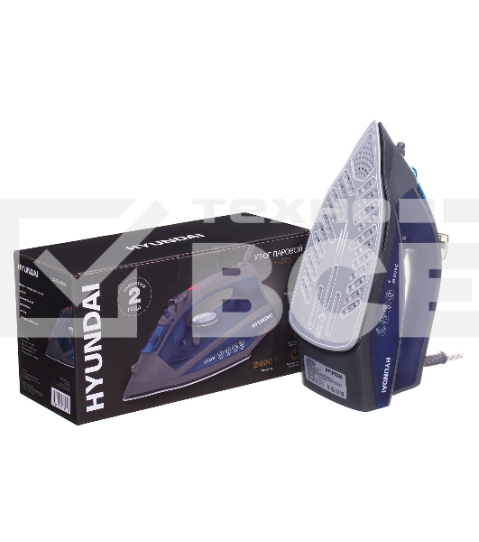 Утюг Hyundai H-SI01789 2400Вт серый/темно-синий