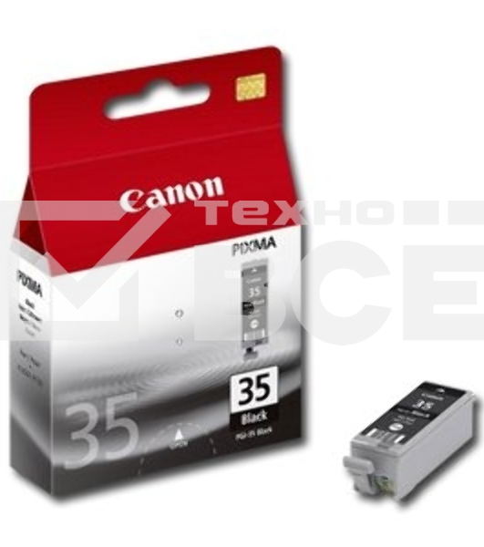 Картридж струйный Canon PGI-35Bk (1509B001) черный (9.30 мл, 200 стр.) для Canon PIXMA iP100, iP110