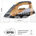 Утюг Polaris PIR2860AK 3m Черный/Оранжевый 2800Вт, фото10