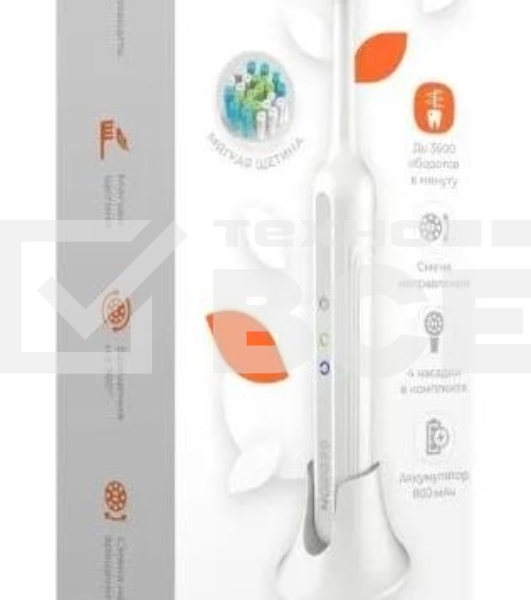 Электрическая зубная щетка GEOZON CORAL G-HL11WHT WHITE