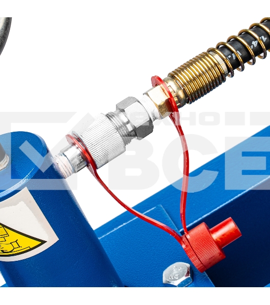 Пресс гидравлический с манометром и педалью, 12 т (комплект из 2 частей) Stels