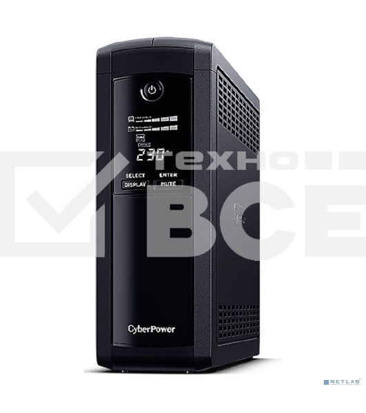 Источник бесперебойного питания UPS CyberPower VP1600EILCD Line-Interactive 1600VA/960W USB/RS-232/RJ11/45  (4 + 4 IEC С13)