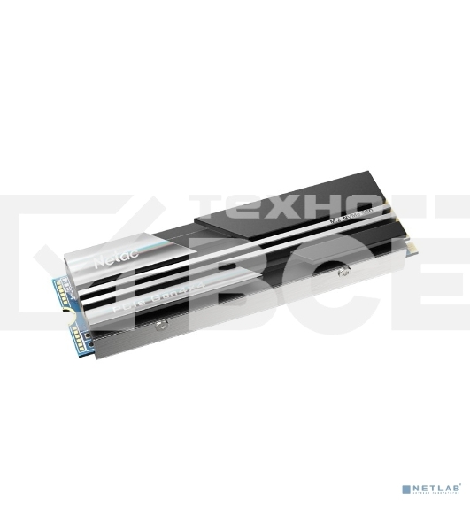 Накопитель SSD Netac NV5000, 500GB, M.2 2280, PCIe 4.0 x4, NVMe, R/W 5000/2500, с радиатором