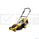 Газонокосилка CHAMPION EM4118 эл. Мощность 1800 Вт, Ширина среза 420 мм, Высота среза 25-75 мм, Объем травосборника 50 л, Вес 13 кг, Легкая, Удобная, Мощная, Производительная, Наличие разборной металлической рукоятки, Ручка регулировки высоты среза на кор, фото2
