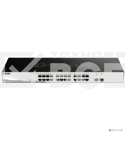 Настраиваемый коммутатор WebSmart с 24 портами 10/100/1000Base-T и 2 портами 1000Base-X SFP D-Link DGS-1210-26/F3A