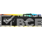 Оперативная память Kingston Fury Beast, DDR5, 16GB (1x16GB), 5600MHz, CL36, DIMM, с радиатором, RGB, черный, фото2