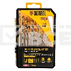 Набор сверл по металлу Denzel 1,5-6,5мм, Р6М5-TiN, Golden Tip, 13 шт 723002, фото5