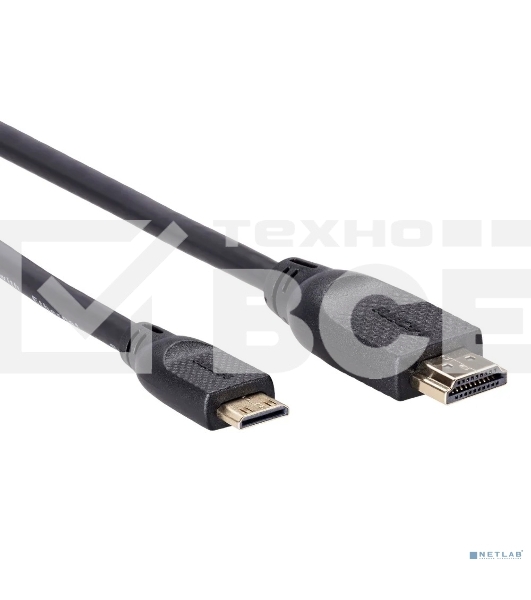 Кабель HDMI-19M --MiniHDMI-19M ver 2.0 1.8m  VCOM <CG583-1.8M>