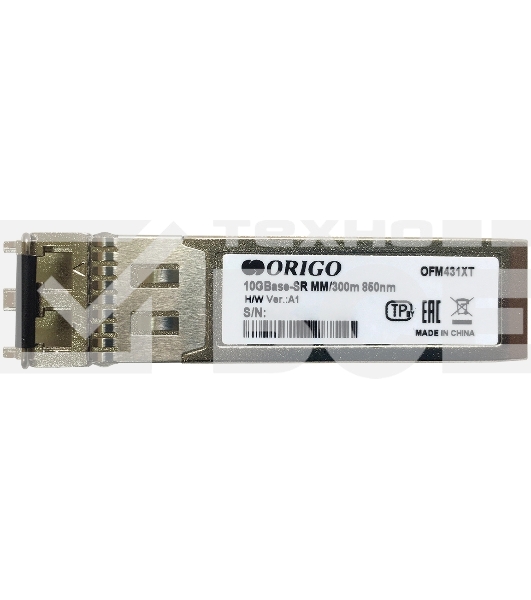 Трансивер ORIGO OFM431XT SFP+ Transceiver, 10GBase-SR, Duplex LC, 850nm, Multi-mode, 300M
