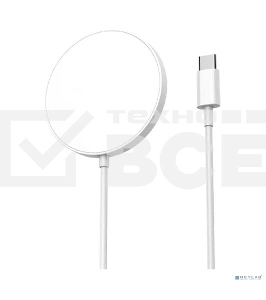 Беспроводное зарядное устройство Rexant Fast charge, Qi 15Вт, серебро