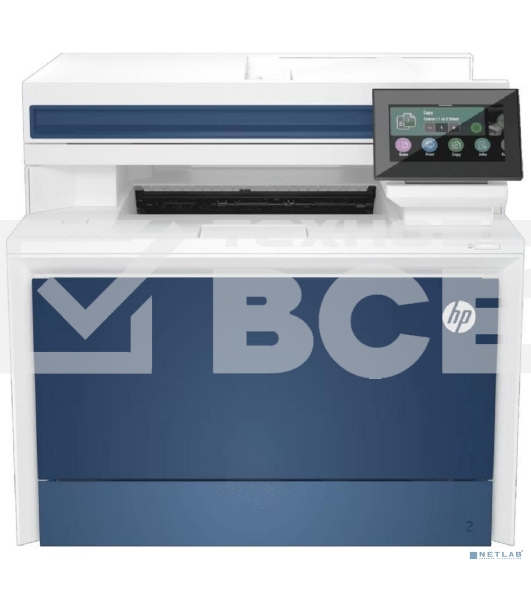 МФУ лазерный HP Color LaserJet Pro MFP 4303dw (5HH65A), A4, цветной, печ. 33 стр/мин., скан. до 44 изобр/мин. (ч/б) 35 изобр/мин. (цвет), 600x600 dpi (печать) 1200x1200 dpi (скан.), USB 2.0, Ethernet (RJ-45), Bluetooth