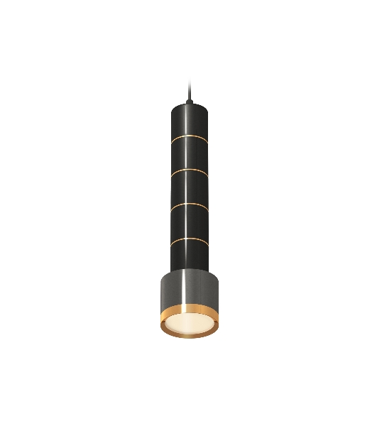 Светильник Ambrella Light XP8115010 DCH/PYG черный хром/золото желтое полированный GX53