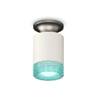 Светильник Ambrella Light XS6301162 SWH/MCH/BL белый песок/матовый хром/голубой MR16 GU5.3 (N6904, C6301, N6153)