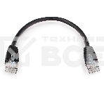 Патч-корд UTP Cablexpert PP6U-0.25M/BK кат.6, 0.25м, литой, многожильный (черный), фото3
