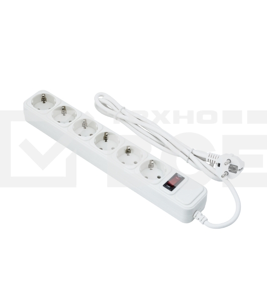 Сетевой фильтр ExeGate EX221230RUS SP-6-3W (6 розеток, 3м, евровилка, белый)