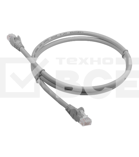 Патч-корд LANMASTER LSZH UTP кат.6, 1.5 м, серый