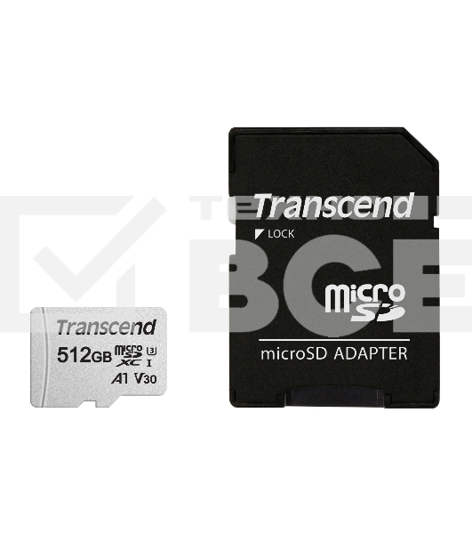 Карта памяти 512GB microSD w/ adapter UHS-I U3 A1