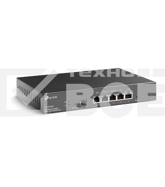 Маршрутизатор TP-Link Gigabit multi-WAN VPN router, 1 Gb SFP WAN,1 Gb RJ-45 WAN, 2 Gb WAN/LAN, 2 Gb fixed LAN ports
