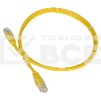 Кабель Патч-корд Lanmaster UTP TWT-45-45-5.0-YL вилка RJ-45-вилка RJ-45 кат.5е 5м желтый ПВХ (уп.:1шт), фото2