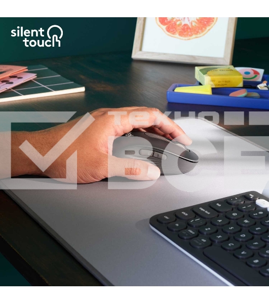 Мышь беспроводная Logitech Signature M650 L LEFT графитовый, 4000 dpi, радиоканал, Bluetooth, USB, кнопки - 5