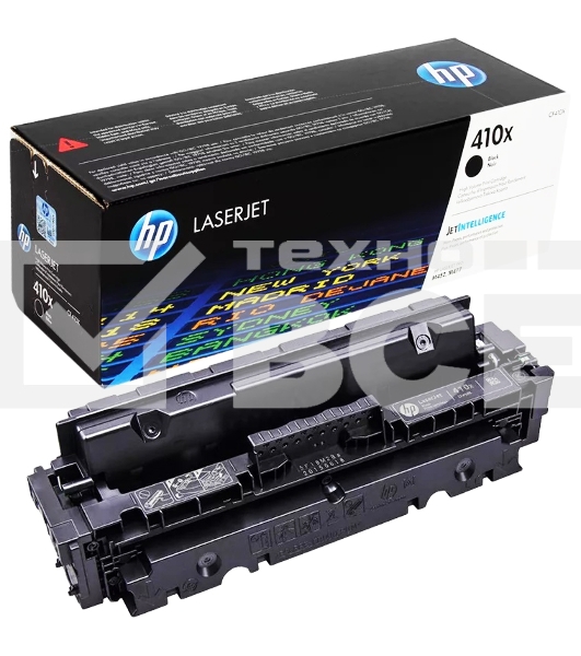 Картридж лазерный Hewlett-Packard HP 410X (CF410X) черный для LJ Pro M452/M477 6500 стр.