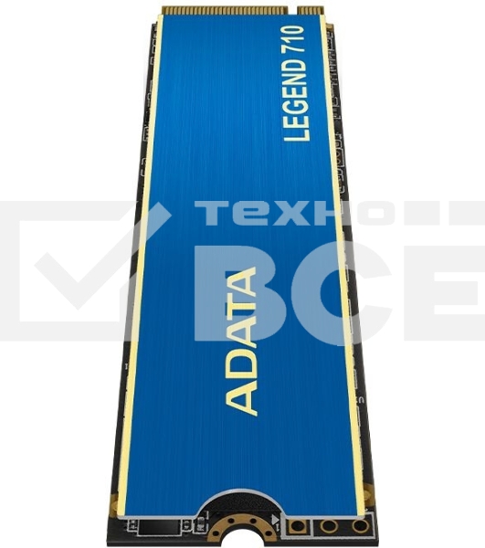 Накопитель SSD ADATA LEGEND 710, 256Gb, PCIe 3.0 x4, M.2 2280, NVMe, R/W 2100/1000, с радиатором