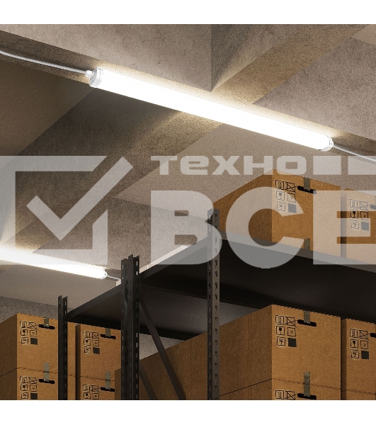 Св-к светодиодный Gauss IP65 1170*60*55мм 36Вт 2500lm 6500К линейн. мат. с возм. соед. в линию 843425336 Gauss